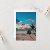 ヨハネ17:17 KJVバイブル聖句Pic Flat Greeting Card カード (正面/裏面インサイチュ)