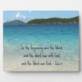 ヨハネ1:1最初は言葉であった… フォトプラーク (正面)