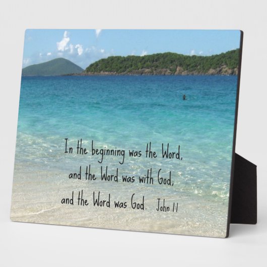 ヨハネ1:1最初は言葉であった… フォトプラーク (側面)