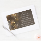 ヨハネ1:14この言葉は聖書の聖句となった 長方形シール (封筒)