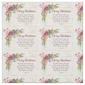 ヨハネ1:14この言葉は肉となり、クリスマスとなった ファブリック (見本)