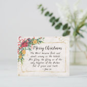 ヨハネ1:14この言葉は肉となり、クリスマスとなった ポストカード (スタンド正面)