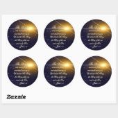 ヨハネ1:14この言葉は肉となり、聖書の節となった ラウンドシール (シート)