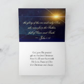 ヨハネ1:14この言葉は肉のクリスマス聖書となった シーズンカード (内部)