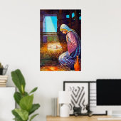 ヨハネ1:14わたしたちの来世界のポスターにイエス ポスター (ホームオフィス)