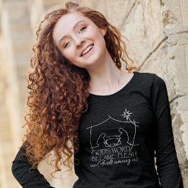 ヨハネ1:14クリスチャン出生聖なる書物、 経典長袖 Tシャツ