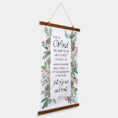 ヨハネ1:14聖書聖句 吊り下げ型タペストリー (傾斜あり)