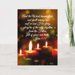 ヨハネ1:14言葉は肉になった聖なる書物、 経典クリスマス シーズンカード