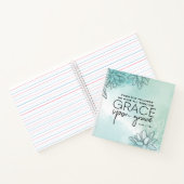 ヨハネ1:16わたしたちは皆,恵みの上に恵みを受けた ノートブック (内部)