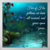 ヨハネ1:16 ポスター (正面)