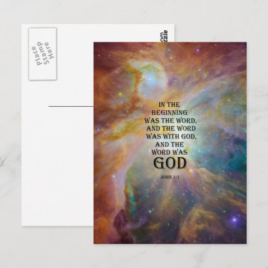 ヨハネ1:1 ポストカード (正面/裏面)