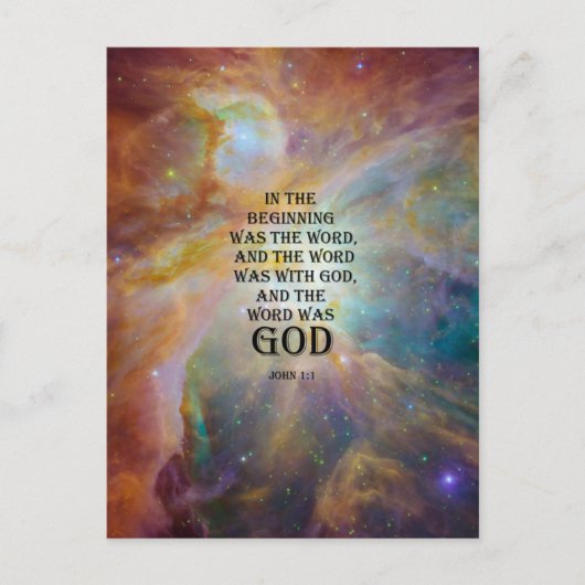 ヨハネ1:1 ポストカード (正面)
