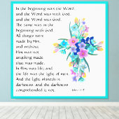 ヨハネ1:1-5 キャンバスプリント (インサイチュ (ウッドフロア))