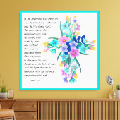 ヨハネ1:1-5 キャンバスプリント (インサイチュ (リビング))