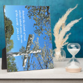 ヨハネ1:29神の子羊を見よ フォトプラーク (側面)