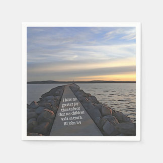 ヨハネ1:4聖書の聖なる書物、 経典 スタンダードカクテルナプキン