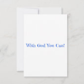 ヨハネ1:4 KJVバイブルVerse Flat Greeting Card カード (裏面)