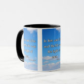 ヨハネ1:4 KJVバイブルVerse Pic 2-Tone Mug マグカップ (正面左)
