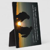 ヨハネ1:5光は暗闇の中で輝き、 フォトプラーク (側面)