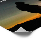 ヨハネ1:5闇の中で光が輝く ポスター (角)