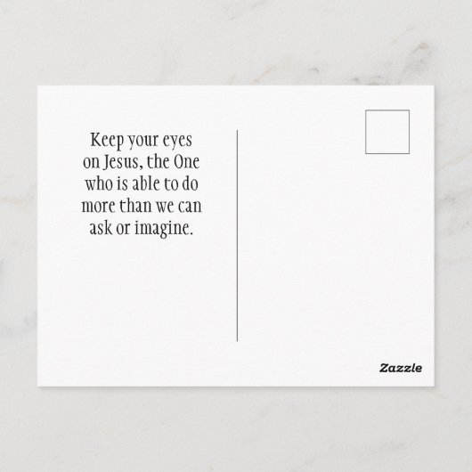 ヨハネ1:5闇の中で光が輝く ポストカード (裏面)