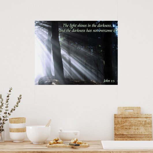 ヨハネ1:5 ポスター (キッチン)