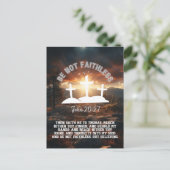 ヨハネ20:27聖書の聖句 ポストカード (スタンド正面)