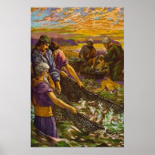 ヨハネ21:1-14 153の魚のポスターの漁獲量 ポスター (正面)