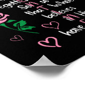 ヨハネ316神のために世界のバレンタインChrを愛した ポスター (角)