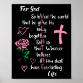 ヨハネ316神のために世界のバレンタインChrを愛した ポスター (正面)