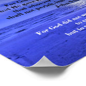 ヨハネ3:16とヨハネ3:17のポスター ポスター (角)