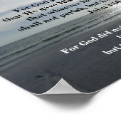 ヨハネ3:16とヨハネ3:17 ポスター (角)