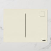 ヨハネ3:16エレガントオリジナルパインクリスマス 箔シーズンポストカード (裏面)