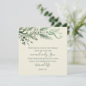 ヨハネ3:16クリスチャンパーソナライズされたのクリモダンスマス シーズンカード (スタンド正面)