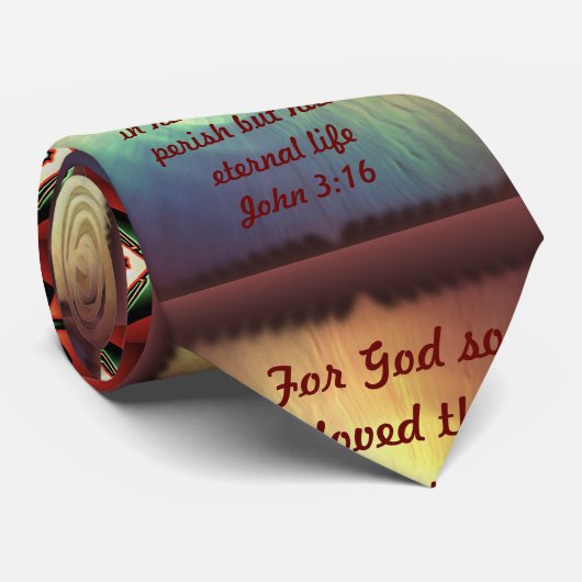 ヨハネ3:16タイ ネクタイ (ロール)