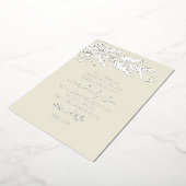 ヨハネ3:16パインモダンフォトクリスチャンのクリスマス 箔シーズンカード (回転した状態)