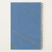 ヨハネ3:16ピンクの水色のフローラクリスチャン ノートブック (裏面)