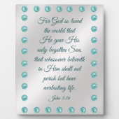 ヨハネ3:16プラーク フォトプラーク (正面)