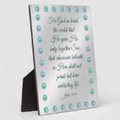 ヨハネ3:16プラーク フォトプラーク (側面)