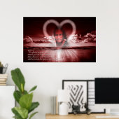 ヨハネ3:16プリント ポスター (ホームオフィス)