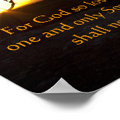 ヨハネ3:16ポスター ポスター (角)