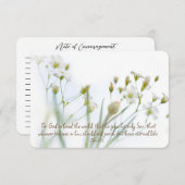 ヨハネ3:16ヨハネの勇気付けられるフローラの注 ノートカード (正面/裏面)