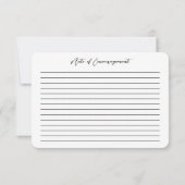 ヨハネ3:16ヨハネの勇気付けられるフローラの注 ノートカード (裏面)