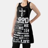 ヨハネ3:16世を愛した神のために エプロン (インサイチュ)