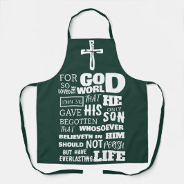 ヨハネ3:16世を愛した神のために エプロン