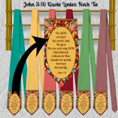 ヨハネ3:16引用文レンテン ネクタイ