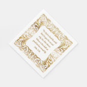 ヨハネ3:16愛された神のために | クリスマスエレガント スタンダードランチョンナプキン (角)