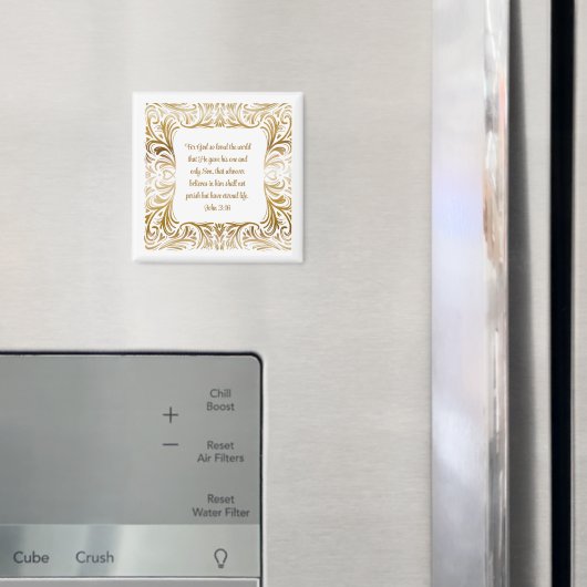 ヨハネ3:16愛された神のために | クリスマスエレガント マグネット (インサイチュ (冷蔵庫))