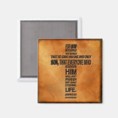 ヨハネ3:16磁石 マグネット (正面/裏面)