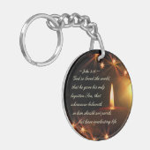 ヨハネ3:16神は世を愛されたからである。 キーホルダー (正面左)